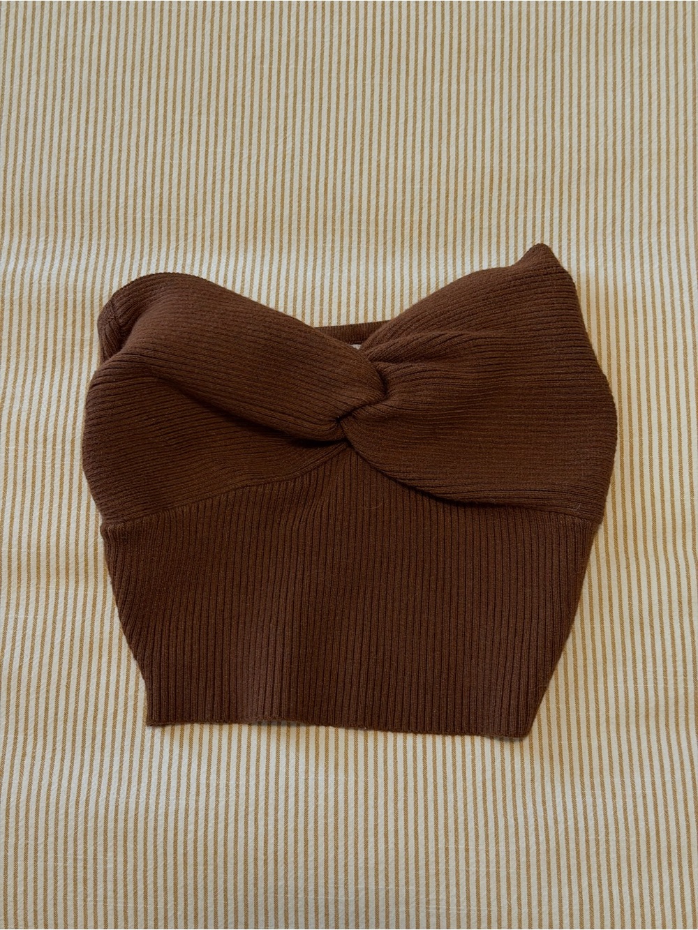 Princess Polly Ribbed Strapless Twist Tube Top
